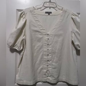 Cream top, Size Large